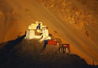 King Gompa in Leh at sinrise