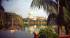 A view of Kolkata fringed by palm trees