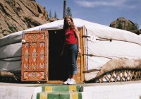 An on the go passenger, camping in a Mongolian Ger in Terelj National Park