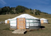 A traditional Mongolian Ger in Terelj National Park