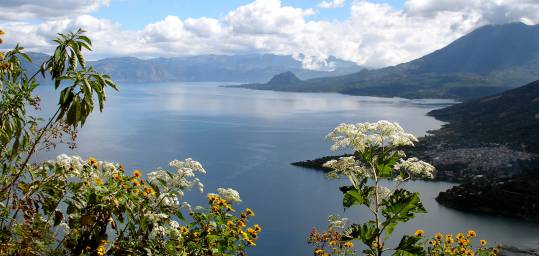 Beautiful lake Atitlan in Guatemala - a highlight of many group tours to Guatemala.