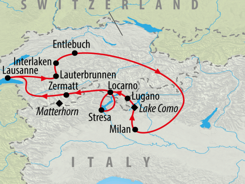 6Day Milan, Como & Switzerland Tour On The Go Tours
