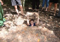 Vietnam Tours ending in Saigon visit the Cu Chi Tunnels