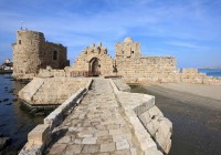 The Castle of the Sea, Sidon, Lebanon - built by the crusading knights of St John in 1228