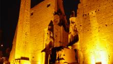 Luxor Temple at night