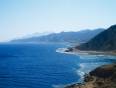 The Dahab coastline on the Red Sea in Egypt
