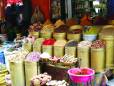 Multi-coloured spices