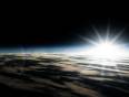 The curve of the Earth, as seen from space