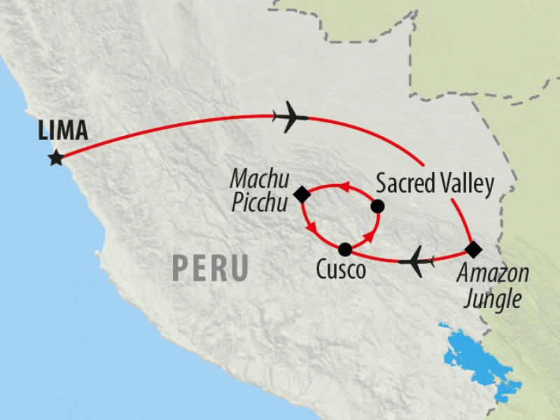 9 day tour of Peruvian Amazon and Machu Picchu On The Go Tours