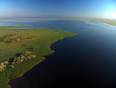 An aerial shot of Gorongosa National Park on the stunning Mozambique coast