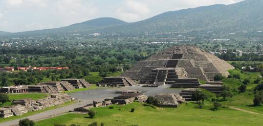 The ancient Mayan ruins of Teotihuacan near Mexico City