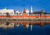 A river view of Moscow Kremlin