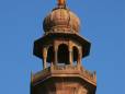 The minaret of Moti Masjid Mosque in Bhopal. Photo credit to Carol Mitchell.