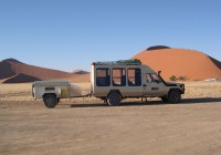 Out on a 4x4 by the dunes at Sossusvlei
