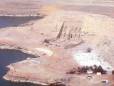 View across Lake Nasser of Abu Simbel