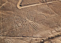An aerial view of some of the Nazca Lines