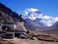 Rongbuk Monastery and  Mount Everest - the world's highest monastery and tallest mountain
