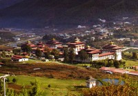 The town of Thimpu in Bhutan