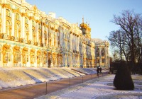 The Winter Palace glowing in the afternoon sun