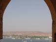 View of the Nile through an arch