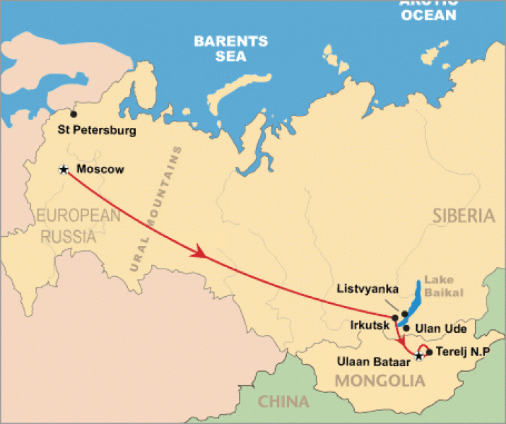 siberian desert  map