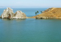 The shores of Olkhon Island - the largest island on Lake Baikal