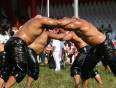 See the semi-finals of the Turkish Oil Wrestling Competition 