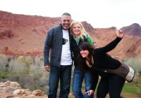 A photo stop on the route of 100 kasbahs looking across Ait Benhaddou
