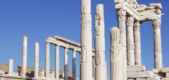 Some roman columns in Pergamum