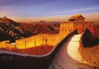 Come and witness a snowy Great Wall of China at sunset on a China Holiday