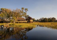 The fabulous Gunn's Camp in the Okavango Delta - one of the stops on some of our Botswana Tours