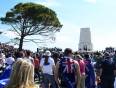 Lots of people down at the Lone Pine Memorial Service