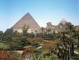 View of the Pyramids from a room in the Mena House Oberoi