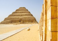 The step pyramid of Saqqara necropolis in Egypt