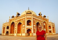 The impressive Red Fort in Agra