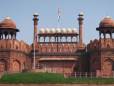 The lofty Red Fort in Delhi