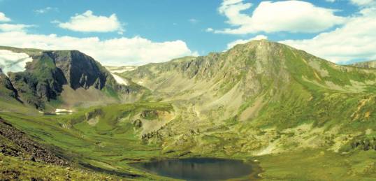 The rolling hills of Terelj National Park in Mongolia