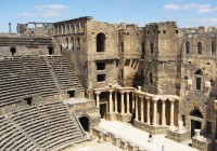 The ancient roman decapolis at Bosra in Syria
