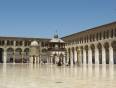The courtyard of Umayyad Mosque in Damascus