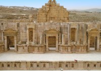 The impressive south theatre in Jerash is a 90min drive from Amman