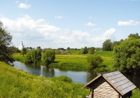 Green and lush rural Suzdal