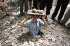 The rabbit warren like Cu Chi tunnels, refuge for guerilla fighters during the Vietnam War