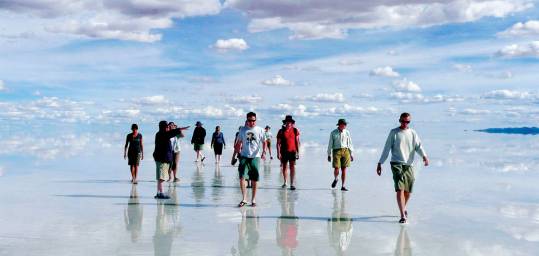 Bolivia's endless salt flats - an amazing place to visit on out Bolivia Tours