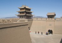 Jiayuguan Fort at Jiayuguan Pass in China - the farthest outpost of the Great Wall