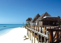 Bars and cafes on the boardwalk in beautiful Zanzibar