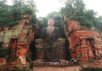 UNESCO Listed Dafo - The Great Buddha in Leshan - photograph by Bernt Rostad