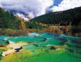 The travertine pools of Sichuan