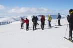 Skiing on the Russian slopes of the Ural Mountains