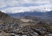 The stunning Himalayas over look the kingdom of Leh