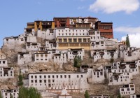 Thiksey Monastry dominates the hillside in Leh
